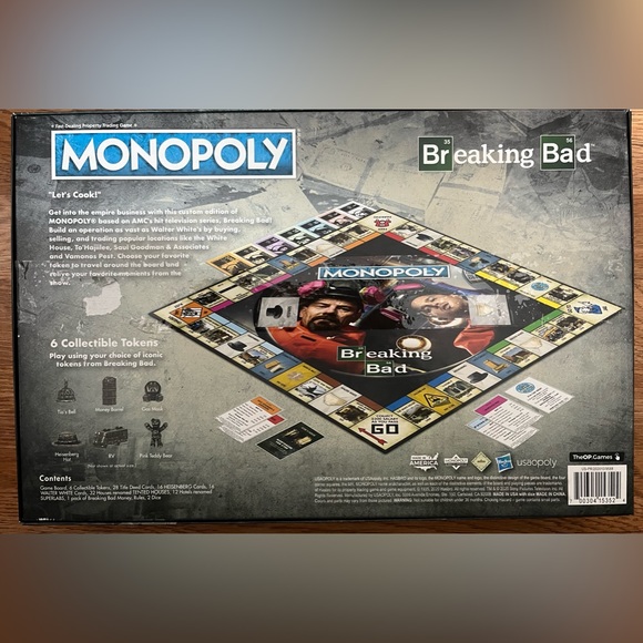 Breaking Bad Monopoly Board Game Collector’s Edition New Open Box USAopoly 2020 - Picture 5 of 6